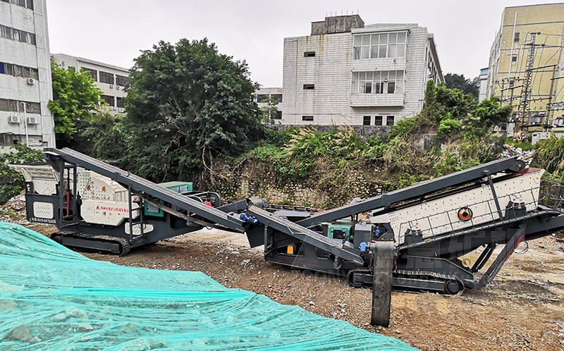 廣東履帶式建筑垃圾破碎篩分生產線